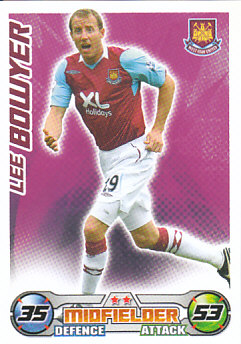 Lee Bowyer West Ham United 2008/09 Topps Match Attax #330